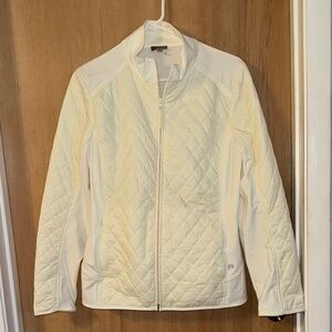 Talbots Ivory Quilted Puffer Jacket